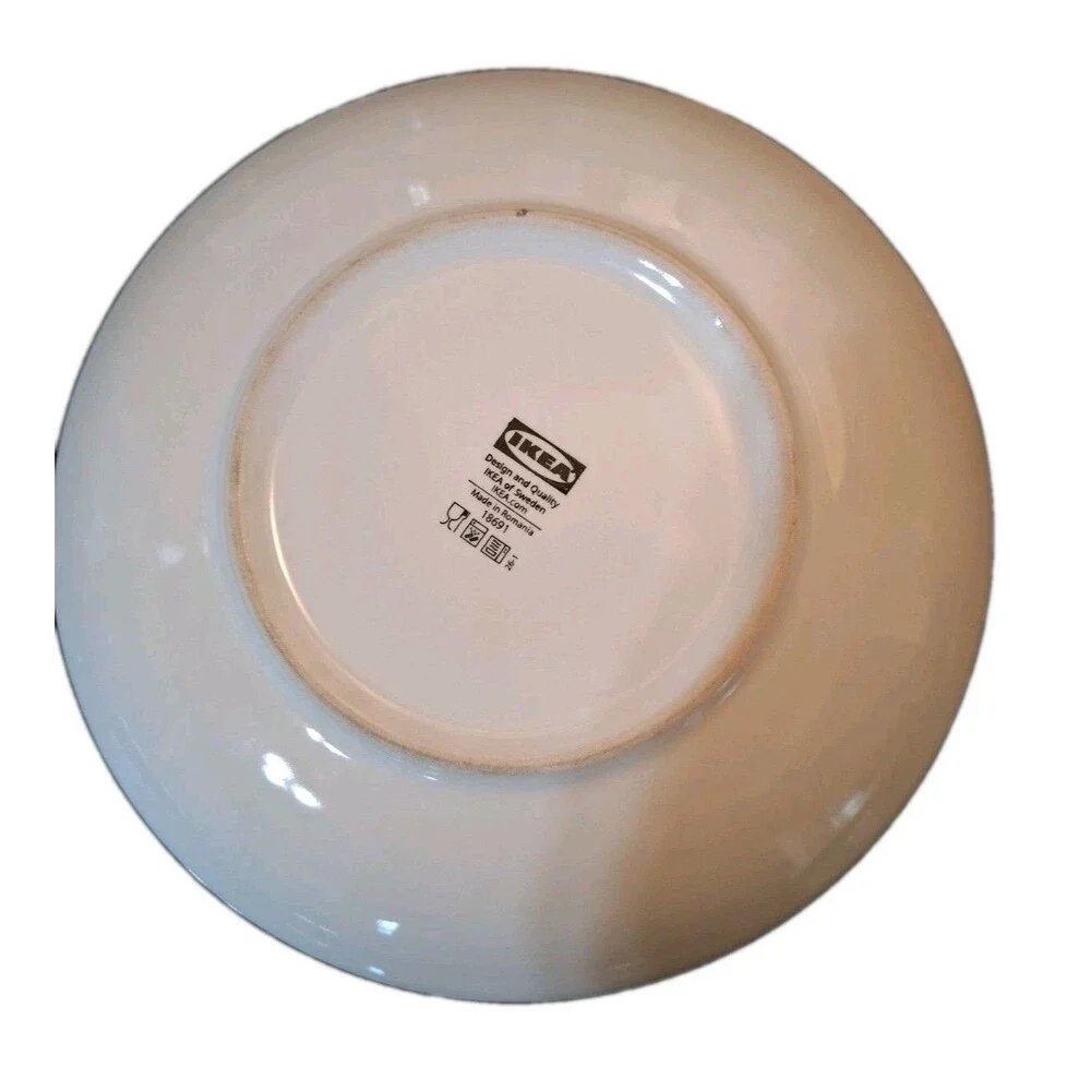 IKEA KUSTFYR Black Cat Side Plate Halloween Stoneware 8